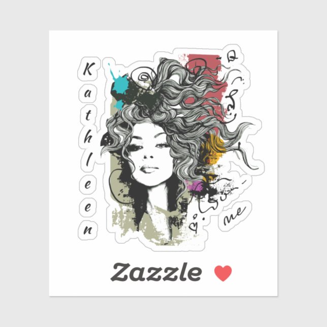 Adesivo Mulher Forte Com Poderes (Folha)