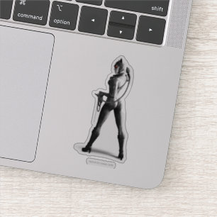 Adesivo Mulher-Gato Com Banca