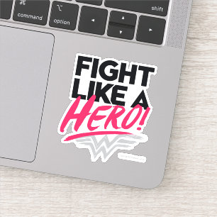 Adesivo Mulher Maravilha - Lute Como Um Herói