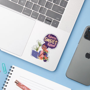 Adesivo Mulher Negra Louca Dama de Planta, Casa Doce