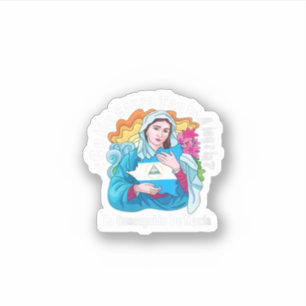 Adesivo Mulher Quien Causa Tanta Alegria Inmaculada Concei