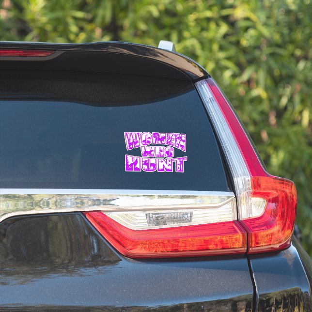 Adesivo Mulheres Que Atacam O Decal De Vinil-Roxo (Lado do carro)