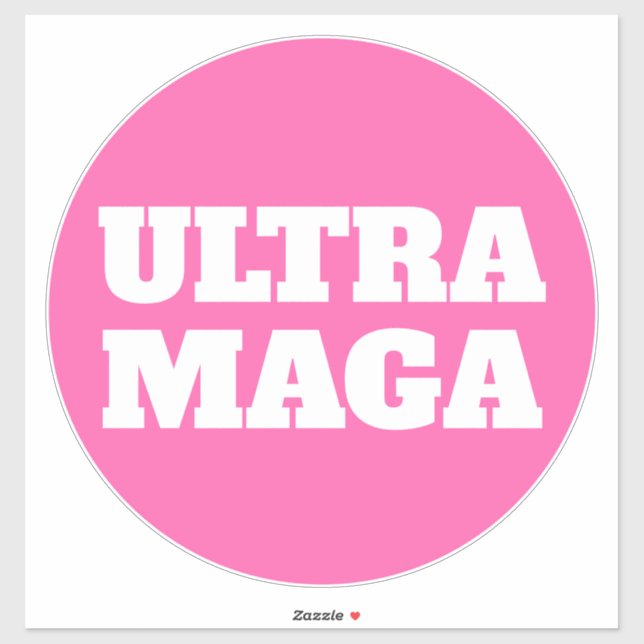 Adesivo Mulheres Rosa Ultra MAGA são Trump (Folha)