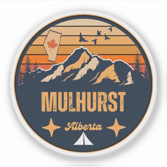 Adesivo Mulhurst, Alberta (Frente)