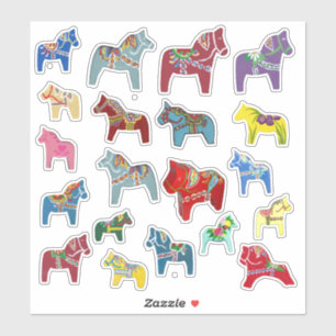 Adesivo Multi cavalos de Dala da cor