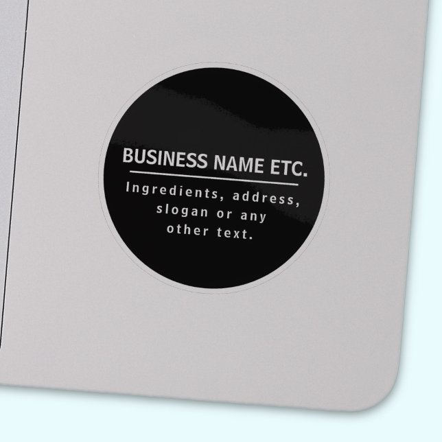 Adesivo Múltiplo propósito preto e branco transparente (Criador carregado)