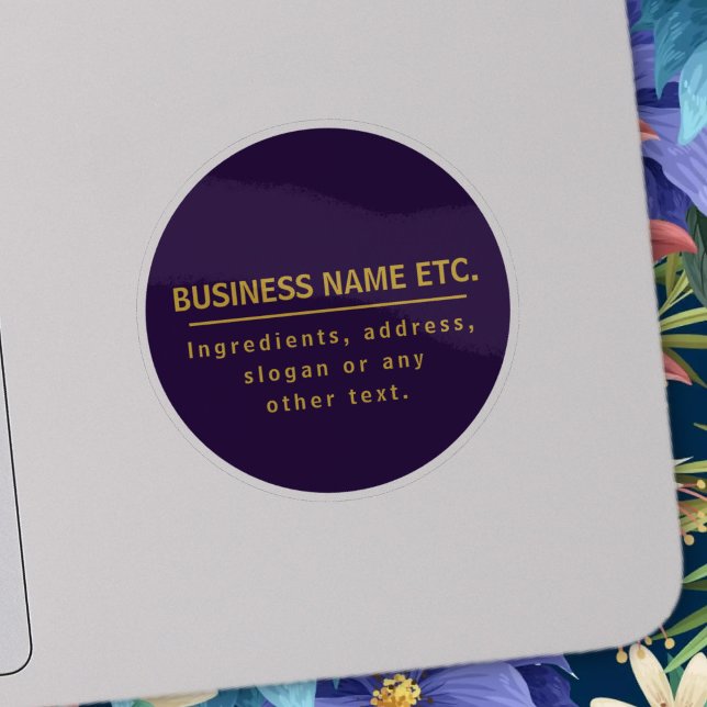 Adesivo Multipropósito Roxo e Dourado (Criador carregado)