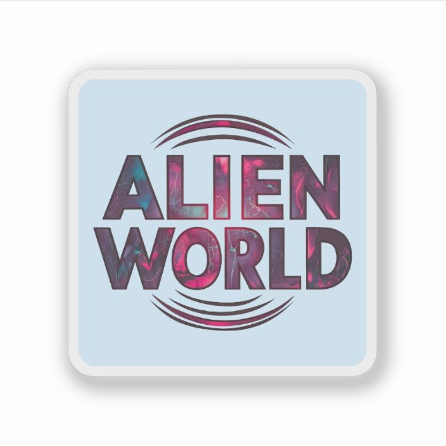 Adesivo Mundo alienígena (Frente)