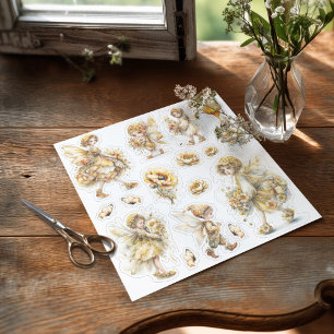 Adesivo Mundo da Fada do Mel Dourado – Carregando Flores