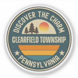 Adesivo Município de Clearfield, Pensilvânia