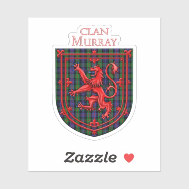 Adesivo Murray Tartan Scottish Plaid Lion Rampant (Folha)