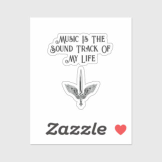 Adesivo Music Is The Soundtrack Of My Life 