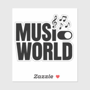Adesivo Music On, World Off Switch Design