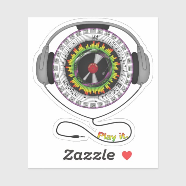 Adesivo Música do Vidro do Contorno (Folha)