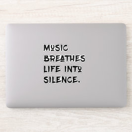 Adesivo Música e Silêncio