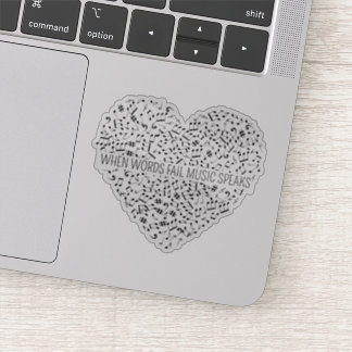 Adesivo Música fala recorte personalizado