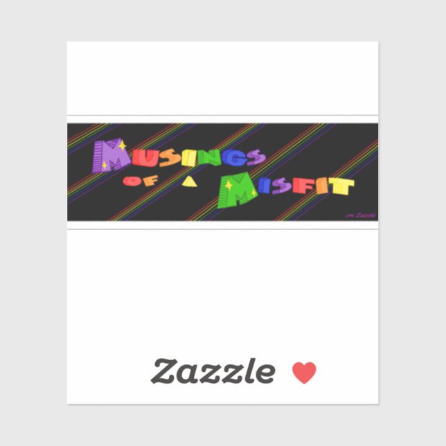 Adesivo Músicas de um Banner inadequado (Folha)