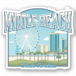 Adesivo Myrtle Beach, Carolina do Sul