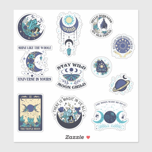 Adesivo Mystic Moon Witch Sticker Pack (Folha)