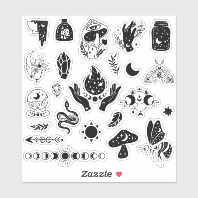 Adesivo Mystical Witchy Sticker Pack (Folha)