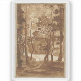 Adesivo N. Poussin - Caminho que conduz à limpeza de flore