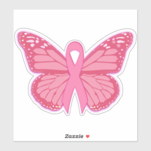 Adesivo Na Borboleta Rosa