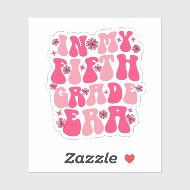 Adesivo Na minha era do 5º ano (Folha)