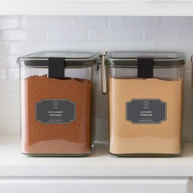 Adesivo Na moda Black Company Logo Promocional Pantry (Criador carregado)