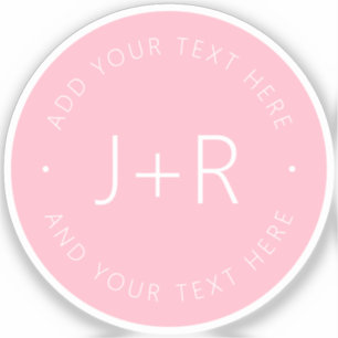 Adesivo Na moda DIY Casais Monograma e editáveis