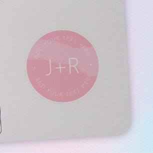 Adesivo Na moda DIY Casais Monograma e editáveis