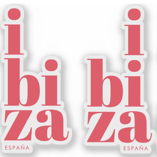Adesivo Na moda Ibiza Espanha (Criador carregado)