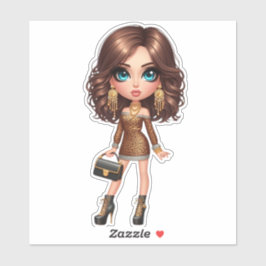 Adesivo na moda rainha