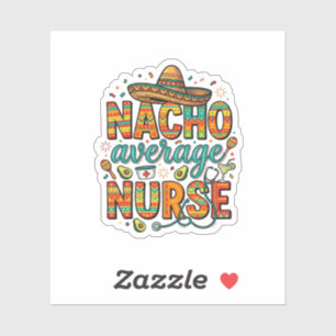 Adesivo Nacho Enfermeira Média Fiesta Vector Camisa Design