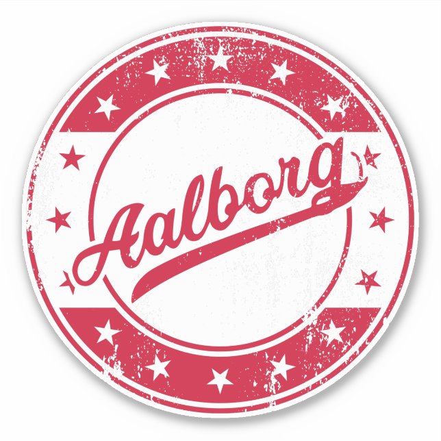 Adesivo Nacional - Aalborg Denmark Sticker (Frente)