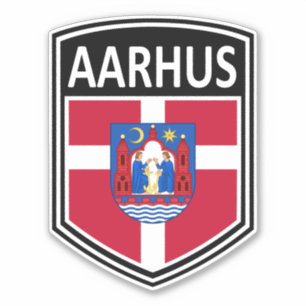 Adesivo Nacional - Aarhus Dinamarca Sticker