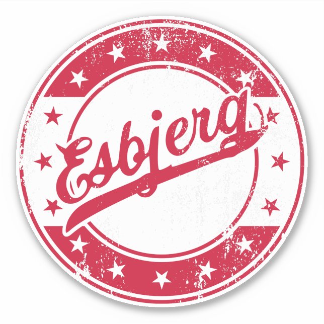 Adesivo Nacional - Esbjerg Denmark Sticker (Frente)