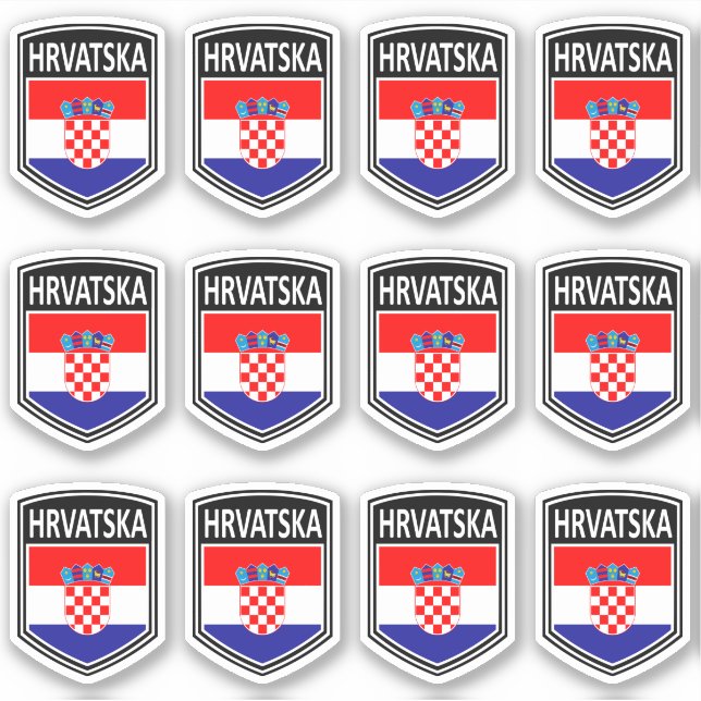 Adesivo Nacional - Hrvatska (Frente)