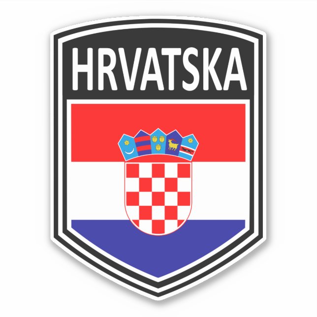 Adesivo Nacional - Hrvatska (Frente)