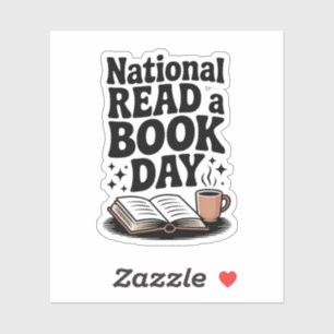 Adesivo Nacional Lê o Livro do Dia Retrodoso Livro