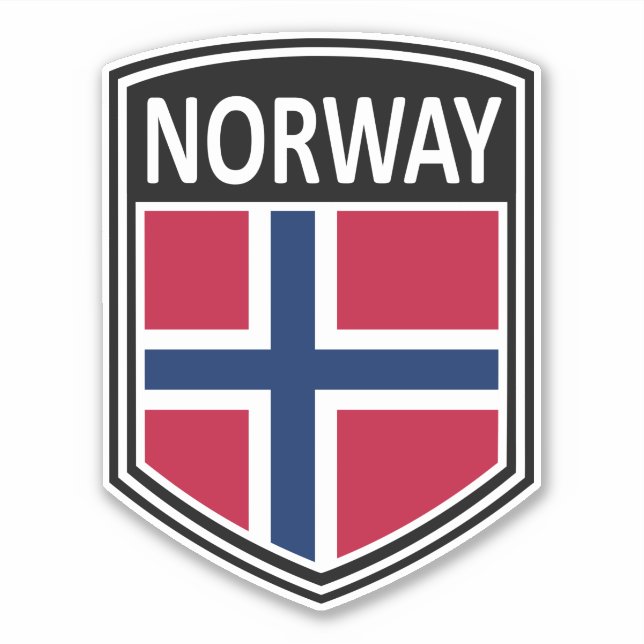 Adesivo Nacional - Noruega (Frente)