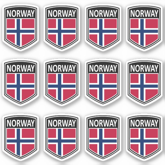 Adesivo Nacional - Noruega (Frente)