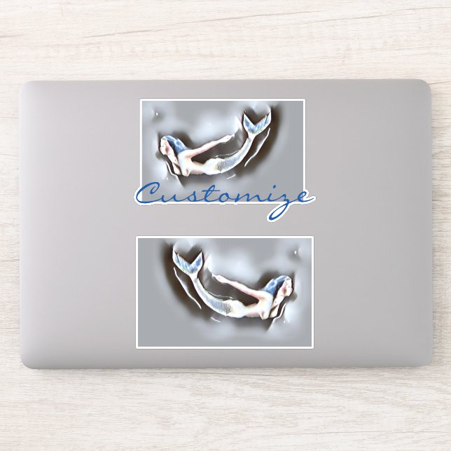 Adesivo Nadação de Cinza Thunder_Cove da Sereia (Computador)