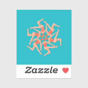 Adesivo Nadadores - Coreografia de Nadação Sincronizada