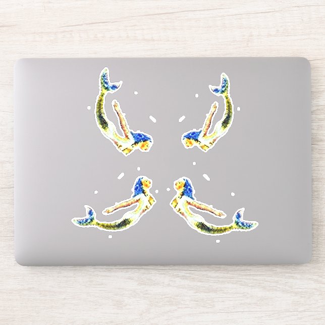 Adesivo Nadar Sereia Thunder_Cove (Computador)