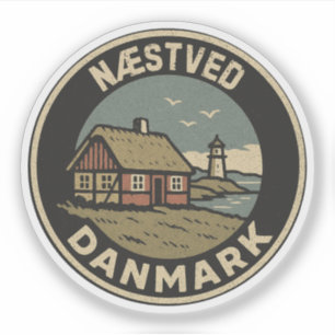 Adesivo Næ stved, Dinamarca Danmark