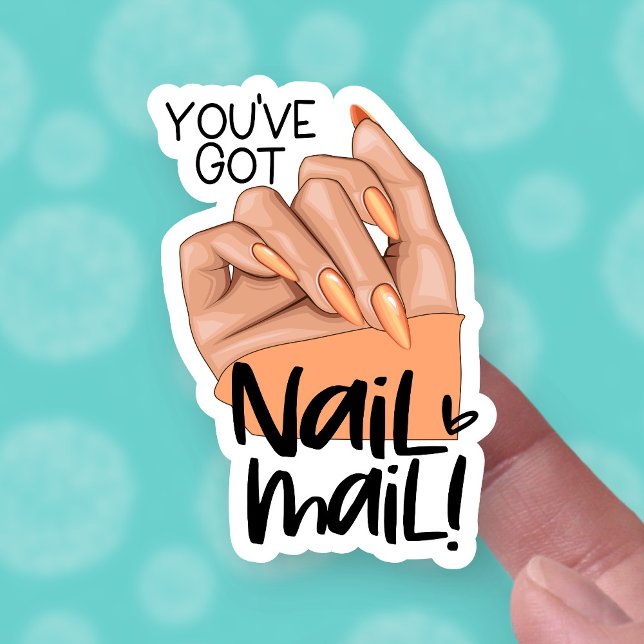 Adesivo Nail Mail Cute Nailfie Mão-de-Mão (Criador carregado)