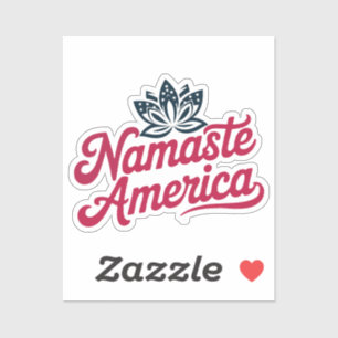 Adesivo Namaste America Vinyl Yoga Sticker