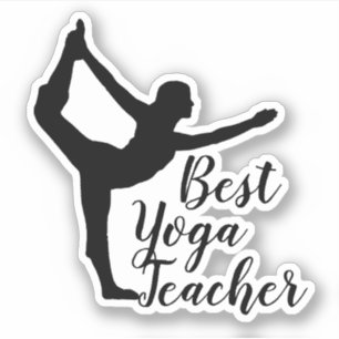 Adesivo Namaste Best Yoga Teacher