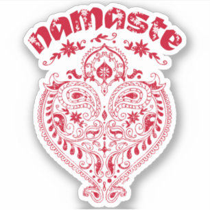 Adesivo Namaste Indian Heart