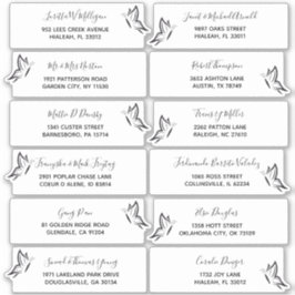 Adesivo Name and Address Typography for Wedding or Event